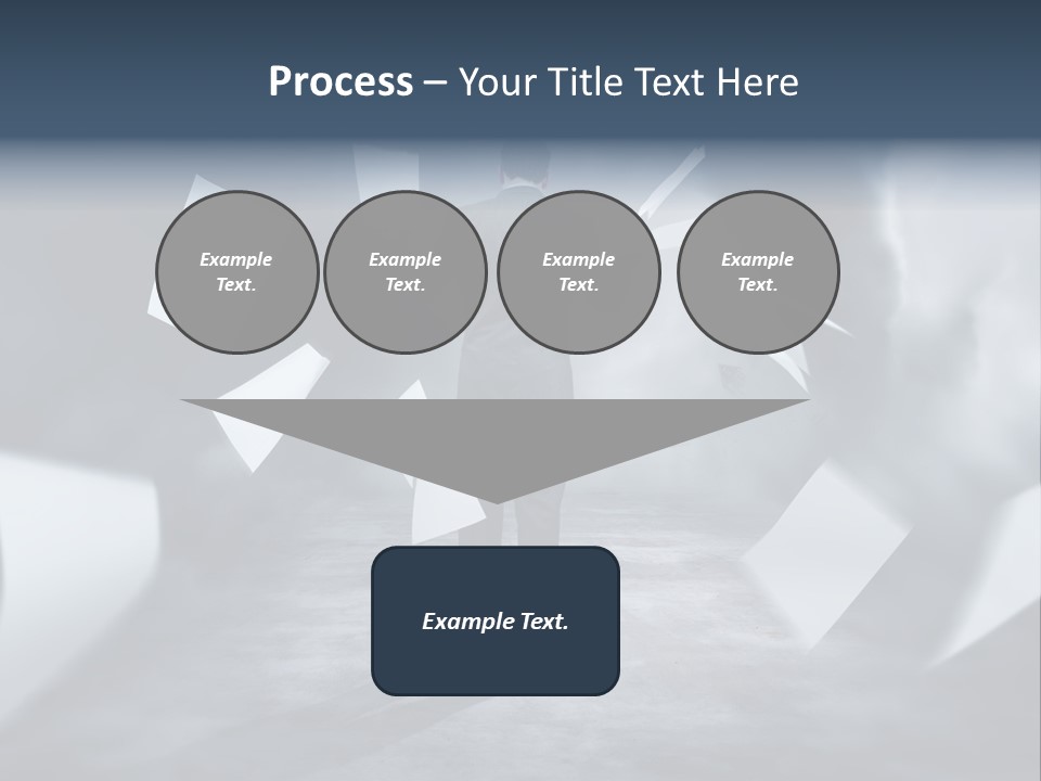 Flying Destruction Power PowerPoint Template