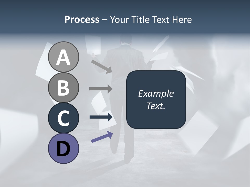 Flying Destruction Power PowerPoint Template