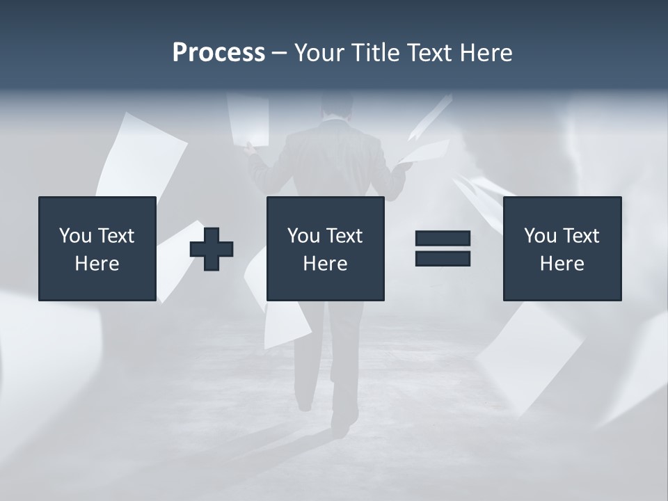 Flying Destruction Power PowerPoint Template