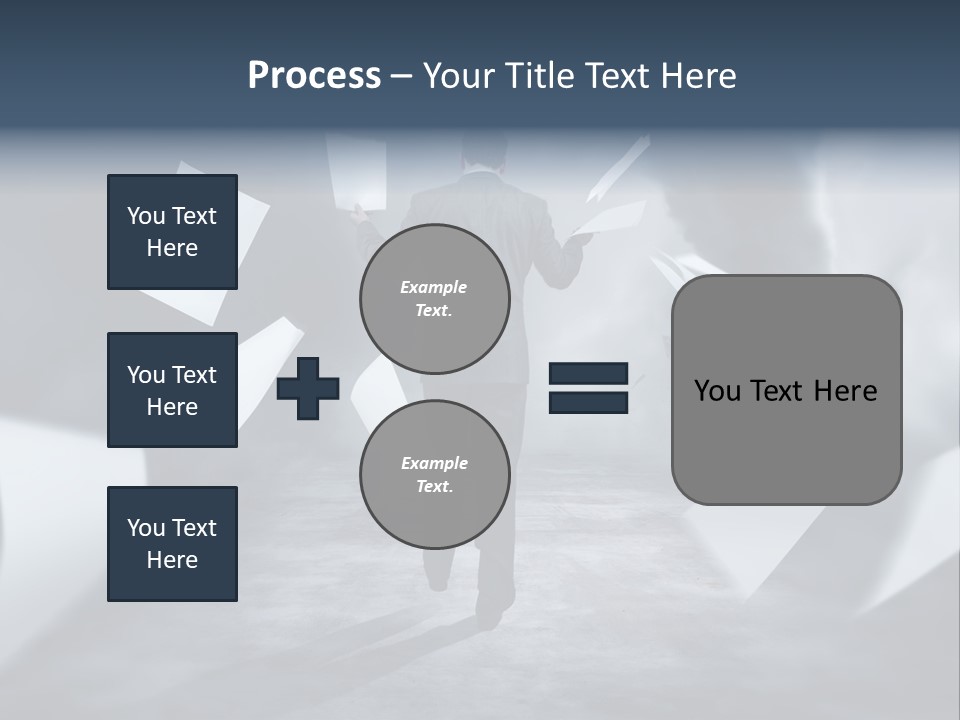 Flying Destruction Power PowerPoint Template