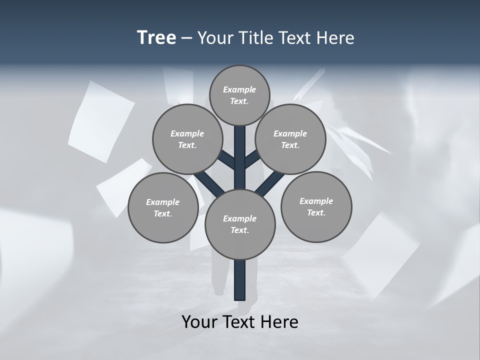 Flying Destruction Power PowerPoint Template