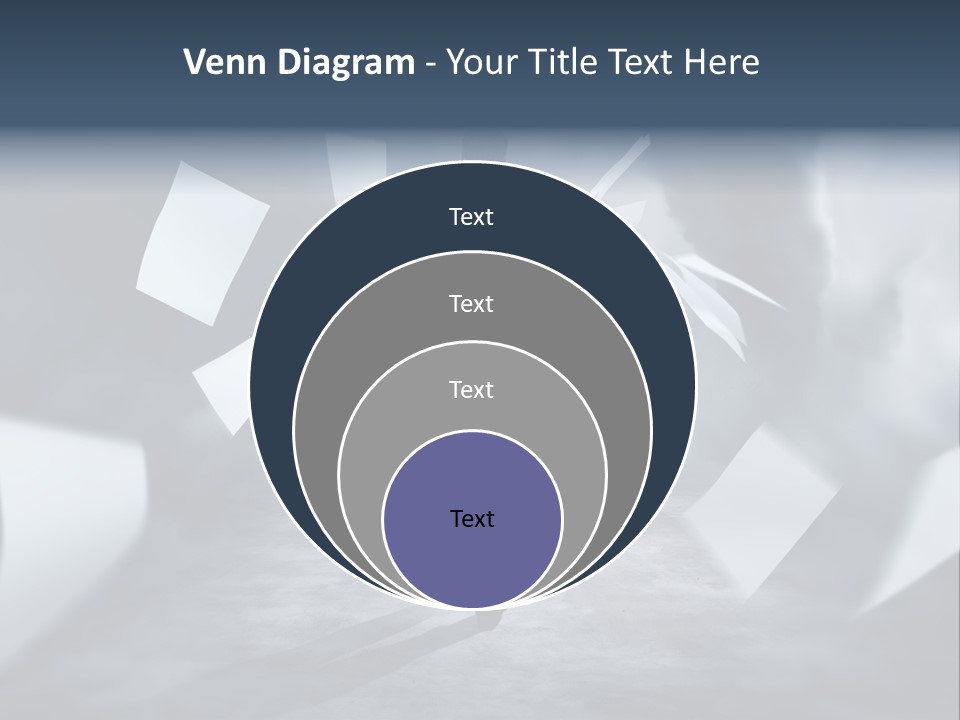 Flying Destruction Power PowerPoint Template