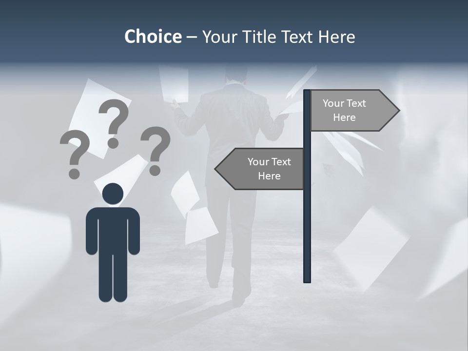 Flying Destruction Power PowerPoint Template