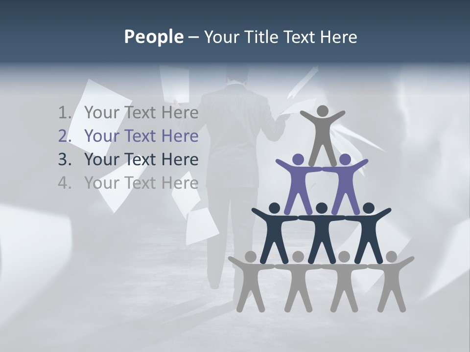 Flying Destruction Power PowerPoint Template