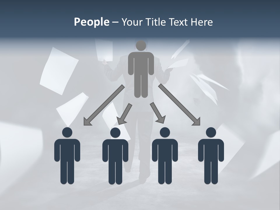 Flying Destruction Power PowerPoint Template