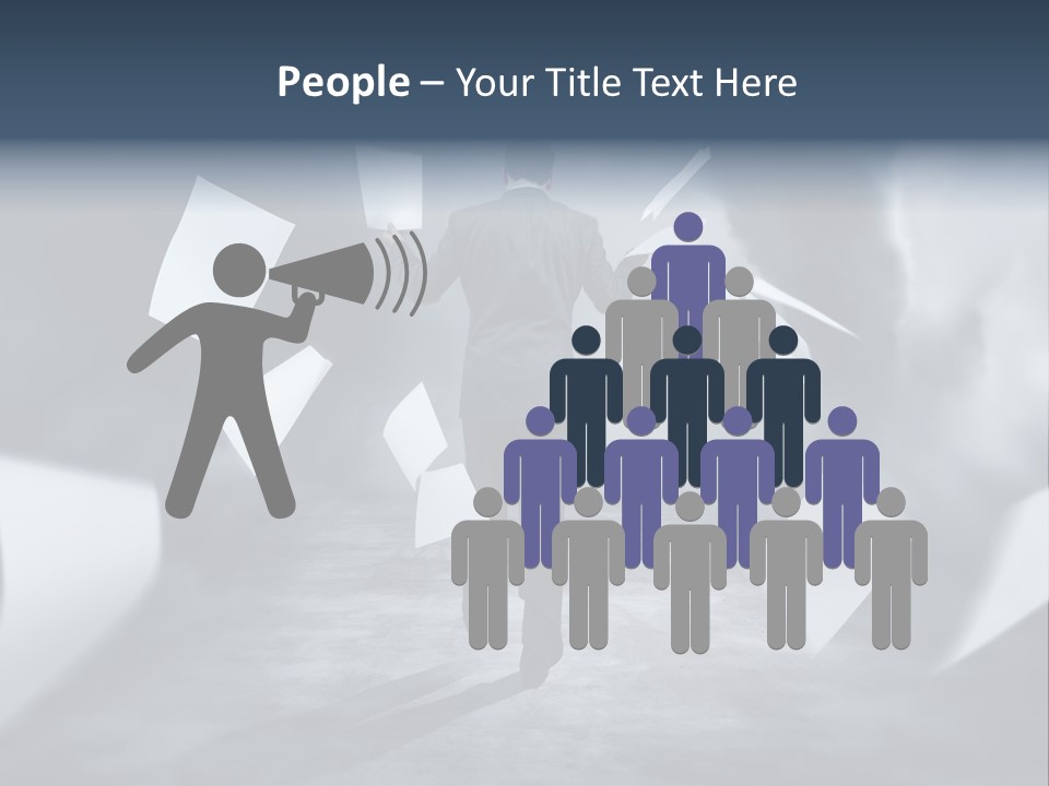 Flying Destruction Power PowerPoint Template