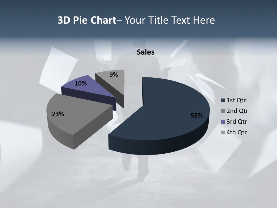 Flying Destruction Power PowerPoint Template