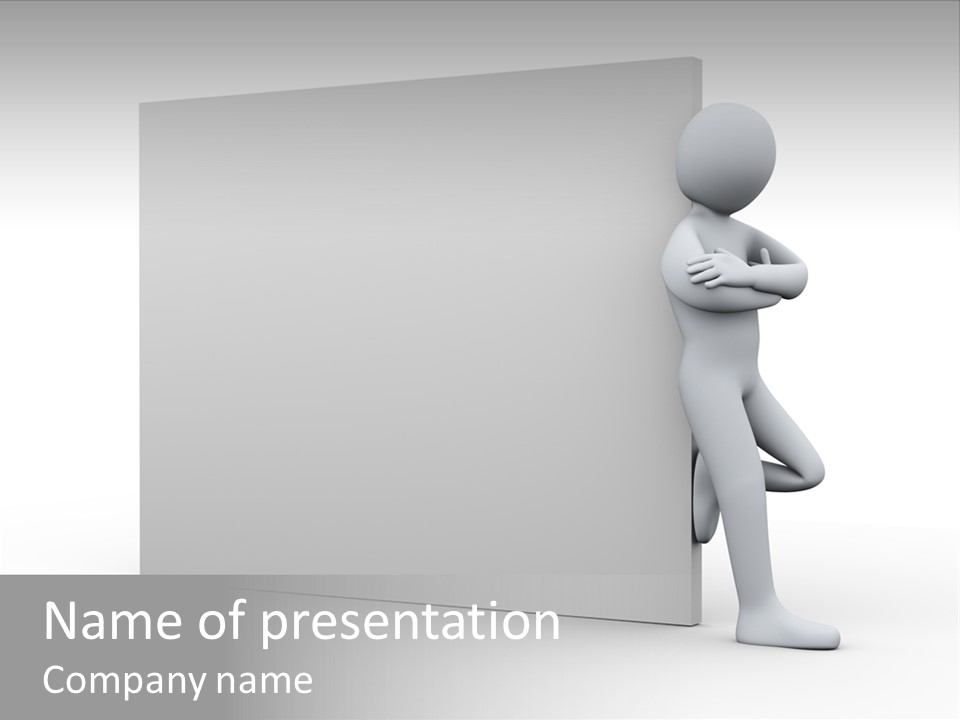 Successful Blank Character PowerPoint Template