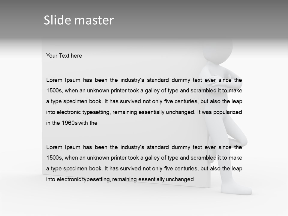 Successful Blank Character PowerPoint Template