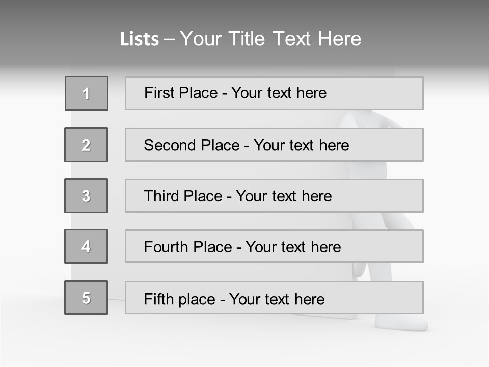 Successful Blank Character PowerPoint Template