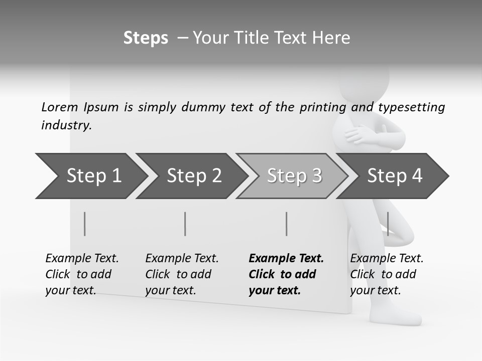 Successful Blank Character PowerPoint Template