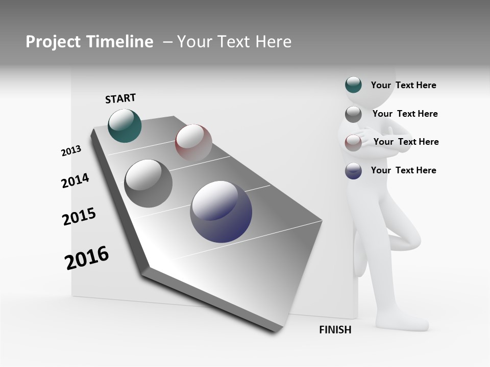 Successful Blank Character PowerPoint Template