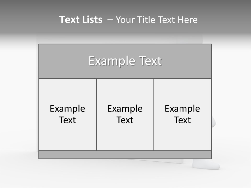 Successful Blank Character PowerPoint Template