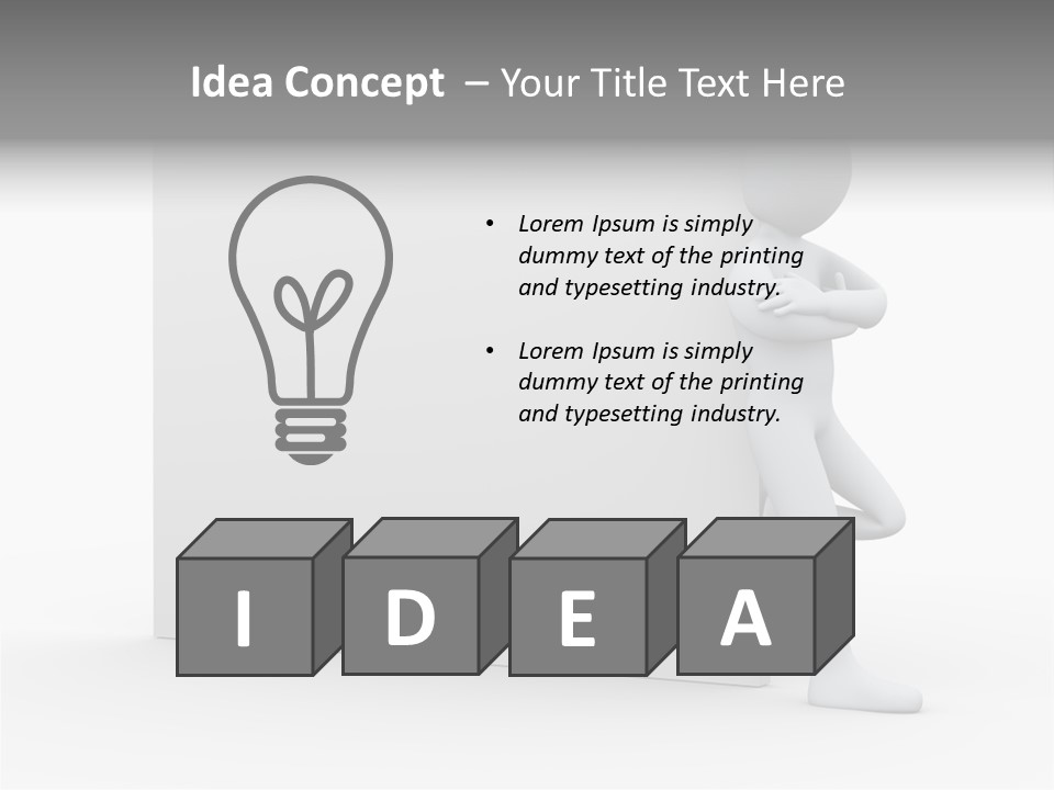 Successful Blank Character PowerPoint Template