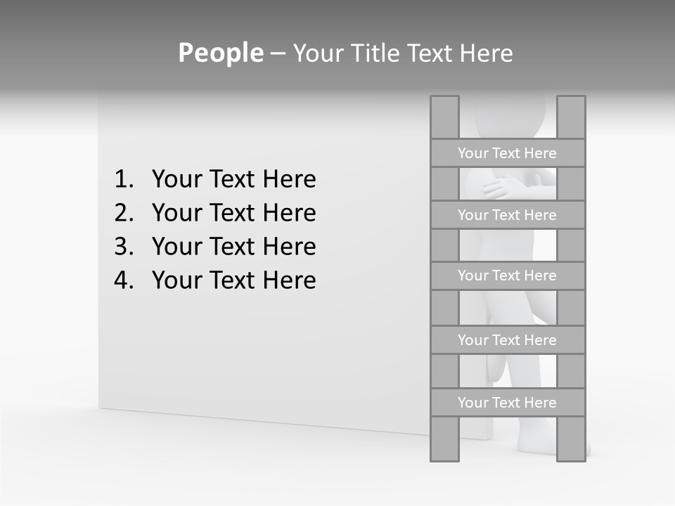 Successful Blank Character PowerPoint Template