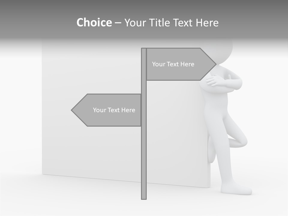 Successful Blank Character PowerPoint Template