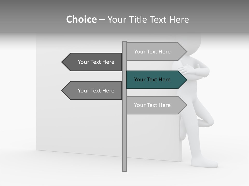 Successful Blank Character PowerPoint Template