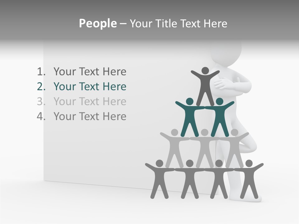 Successful Blank Character PowerPoint Template