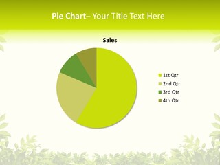 Leaf Greenery White PowerPoint Template