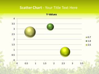 Leaf Greenery White PowerPoint Template