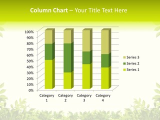 Leaf Greenery White PowerPoint Template