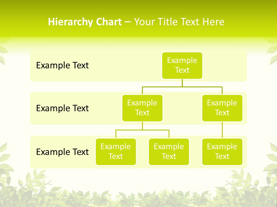 Leaf Greenery White PowerPoint Template