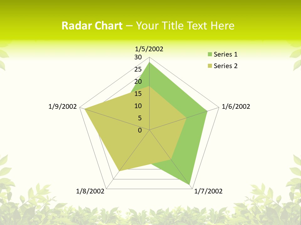 Leaf Greenery White PowerPoint Template