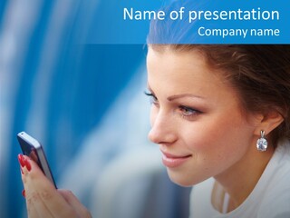 Young Communication Caucasian PowerPoint Template