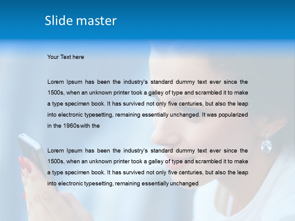 Young Communication Caucasian PowerPoint Template