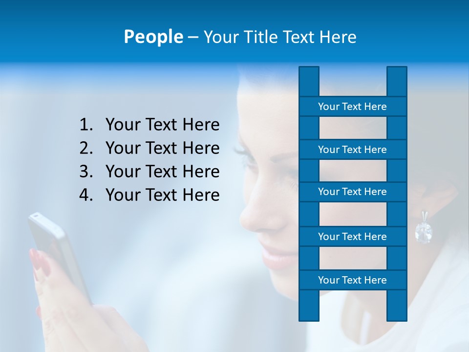 Young Communication Caucasian PowerPoint Template