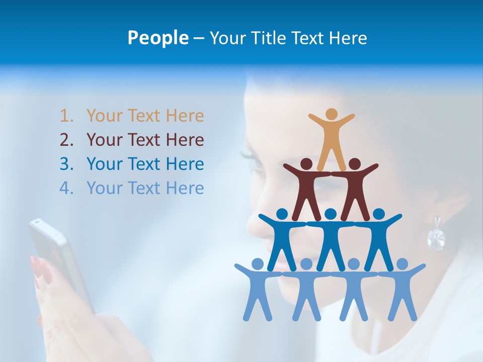 Young Communication Caucasian PowerPoint Template