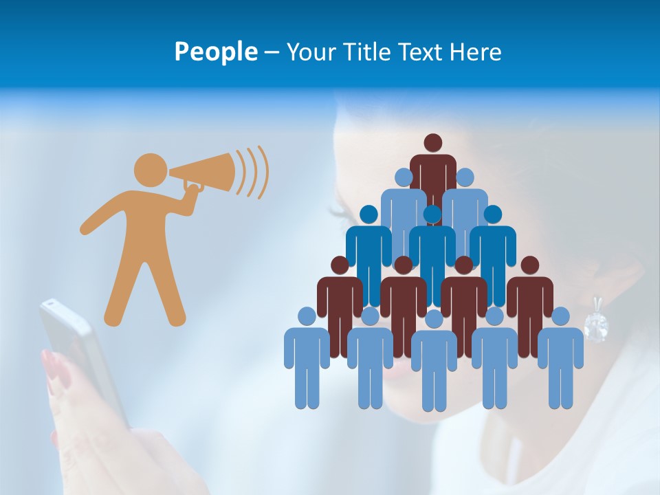 Young Communication Caucasian PowerPoint Template