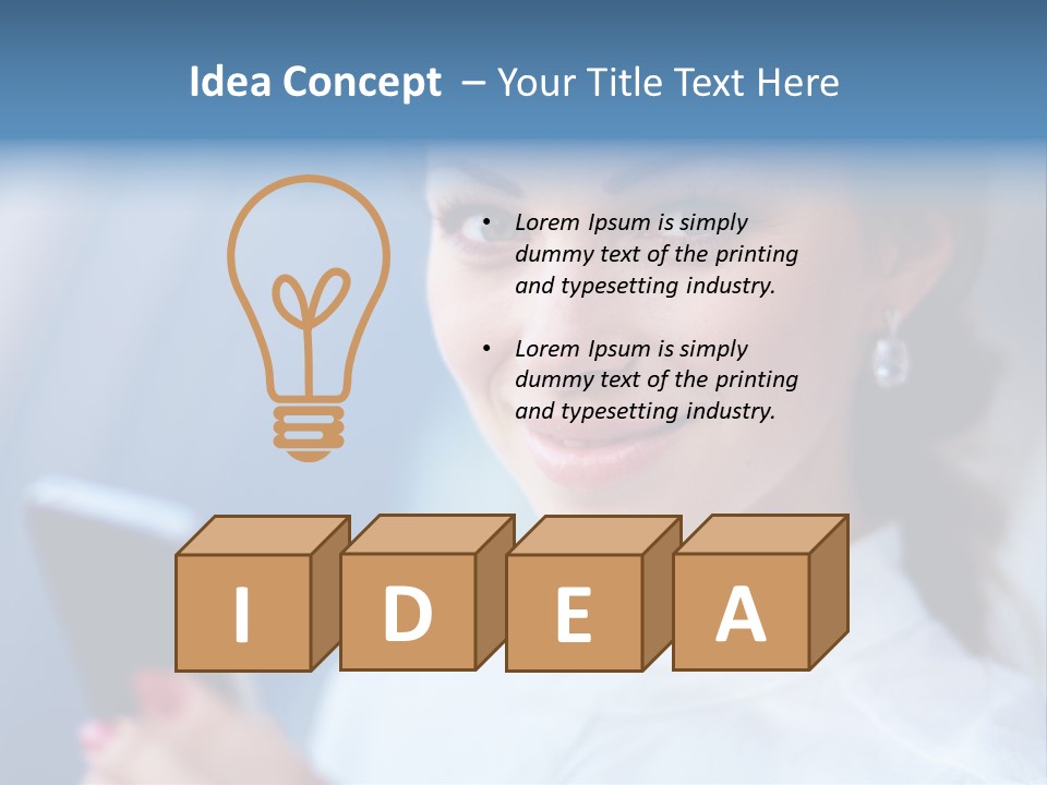 Innovation Apple Pointing PowerPoint Template