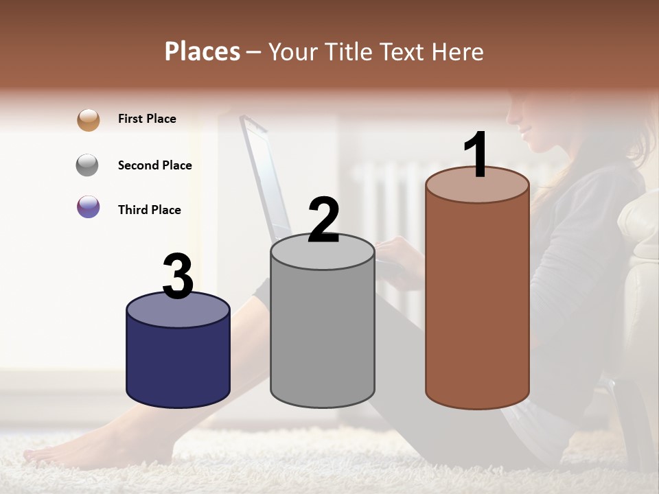 Communication Space Light PowerPoint Template
