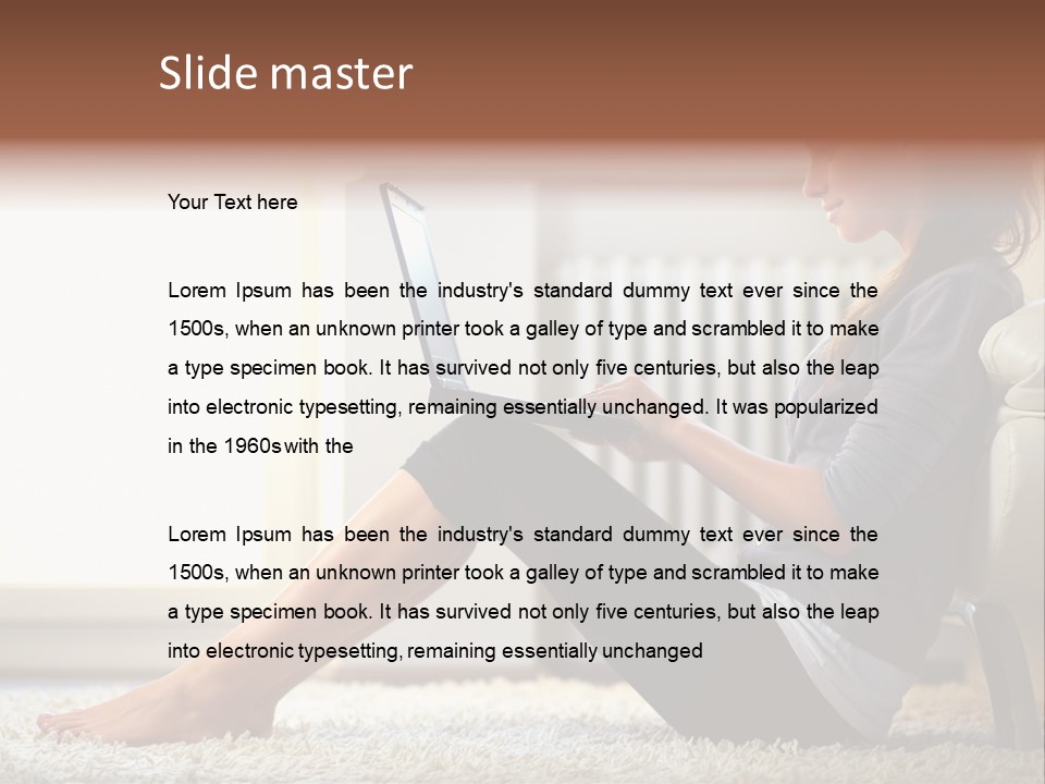 Communication Space Light PowerPoint Template