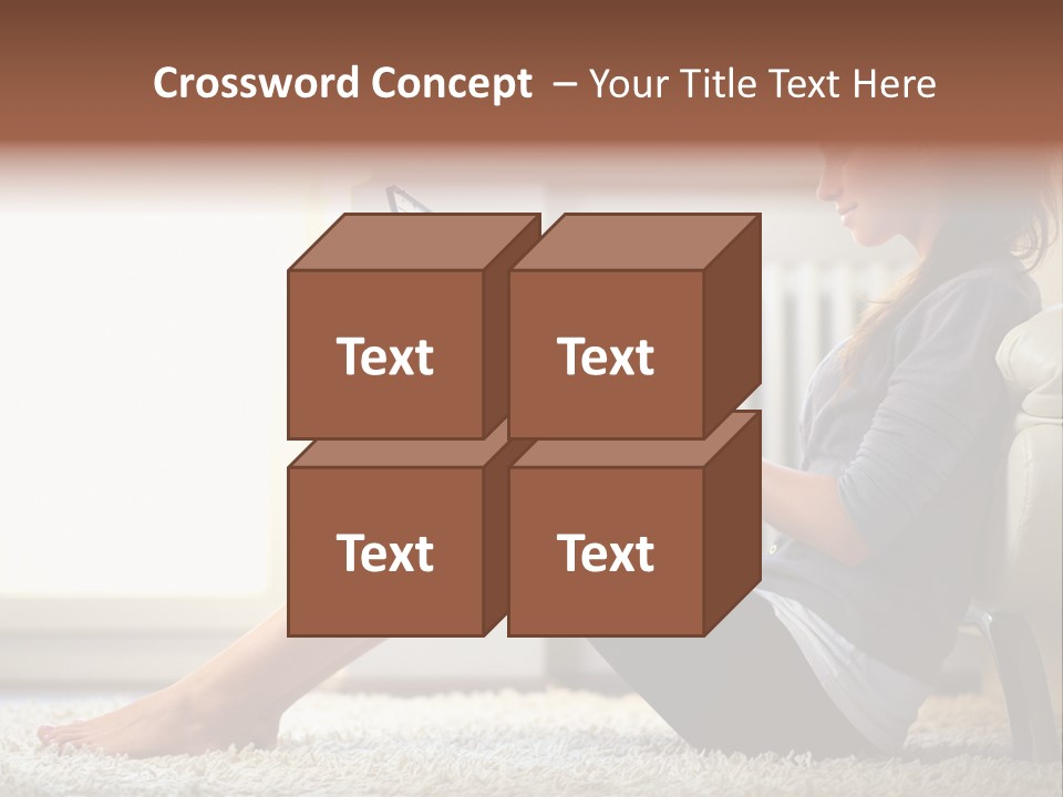Communication Space Light PowerPoint Template