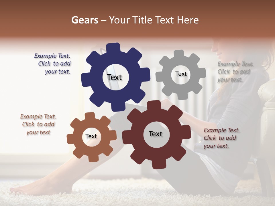 Communication Space Light PowerPoint Template