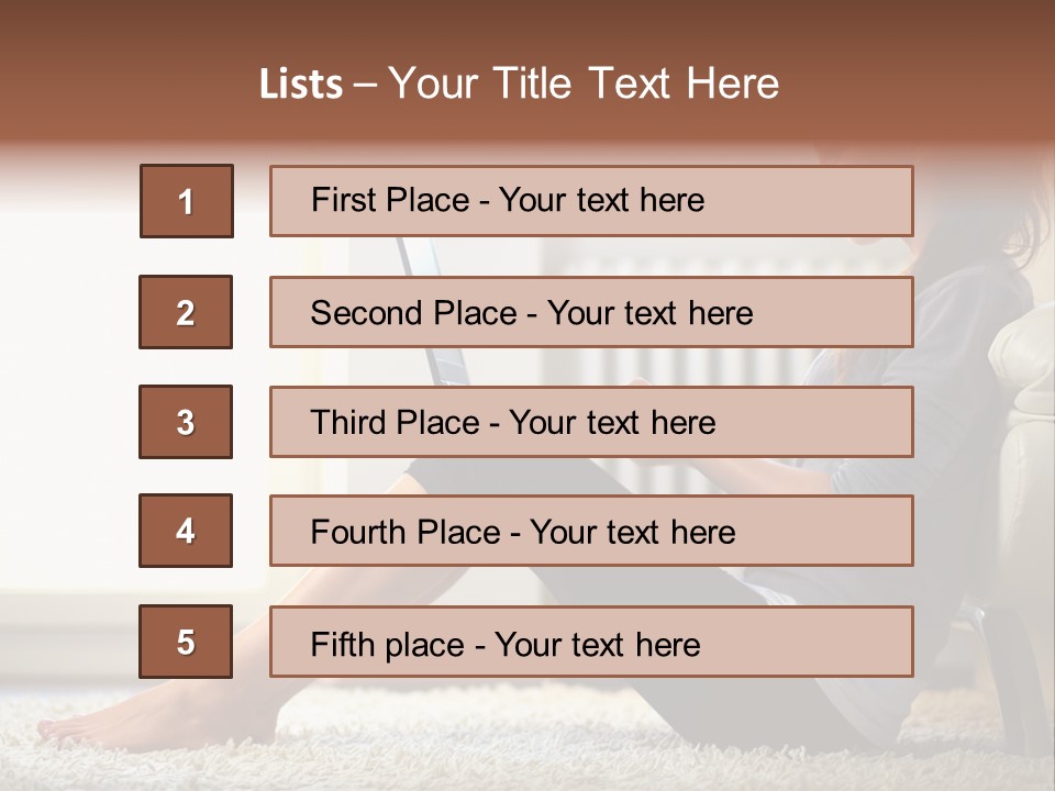 Communication Space Light PowerPoint Template