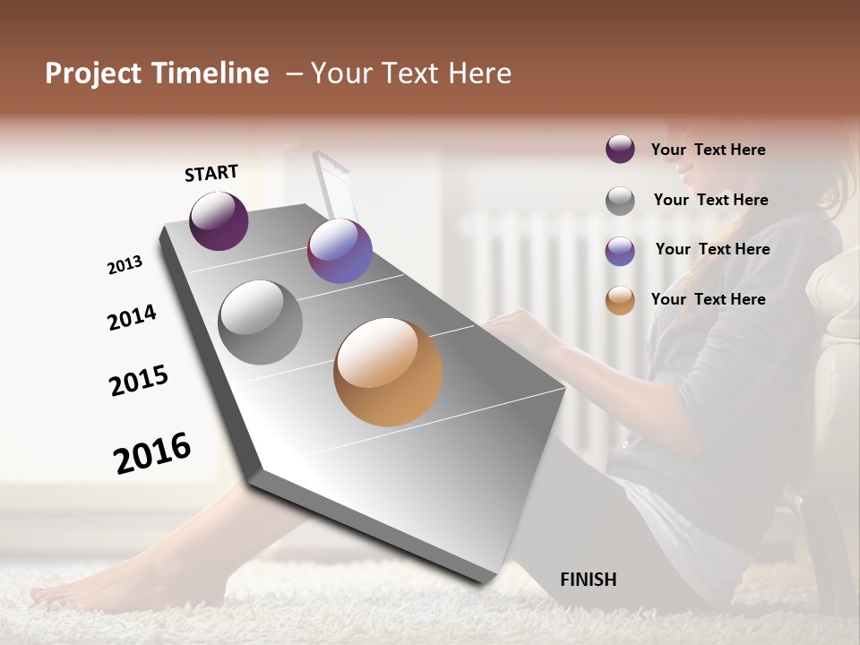 Communication Space Light PowerPoint Template