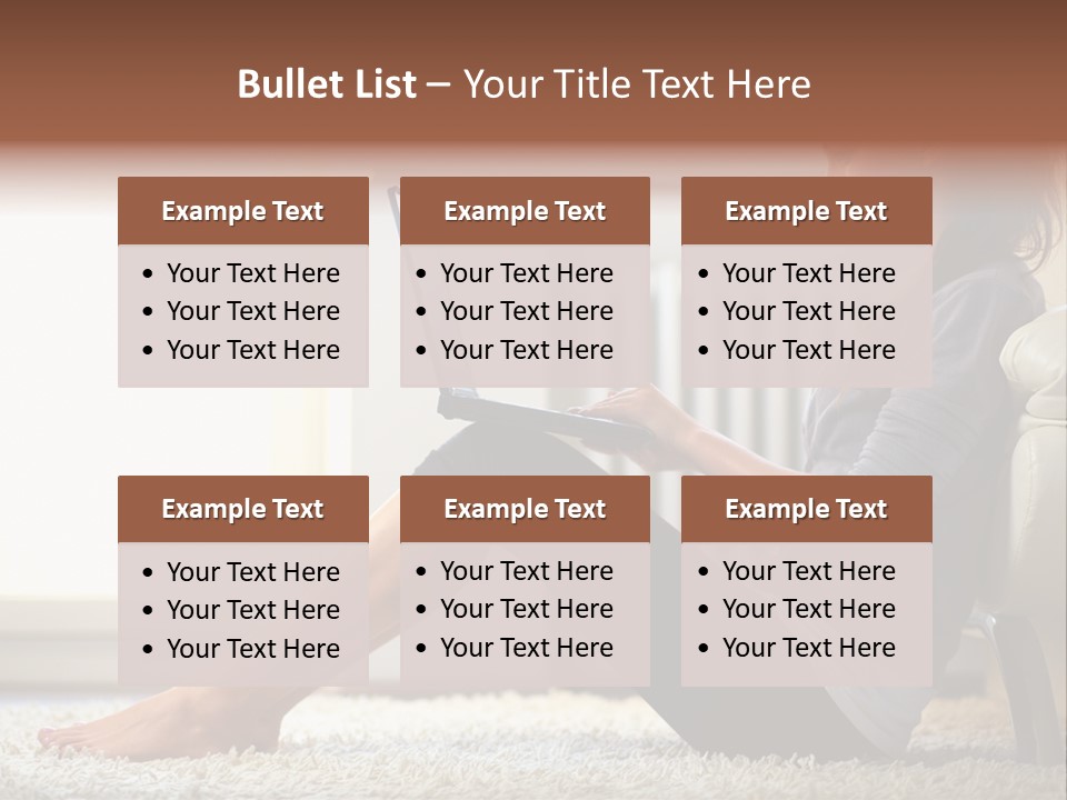 Communication Space Light PowerPoint Template