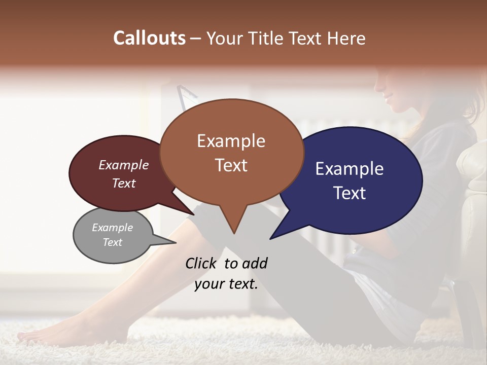 Communication Space Light PowerPoint Template