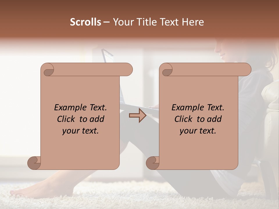 Communication Space Light PowerPoint Template