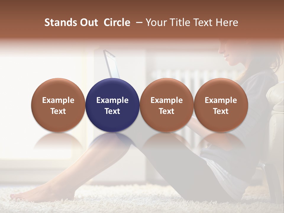 Communication Space Light PowerPoint Template