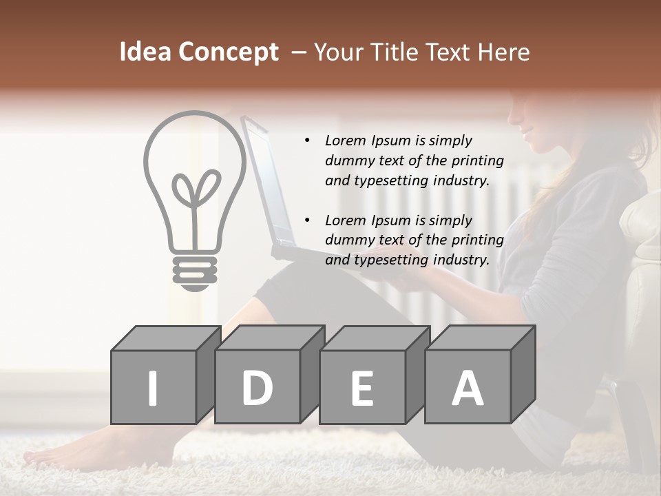 Communication Space Light PowerPoint Template