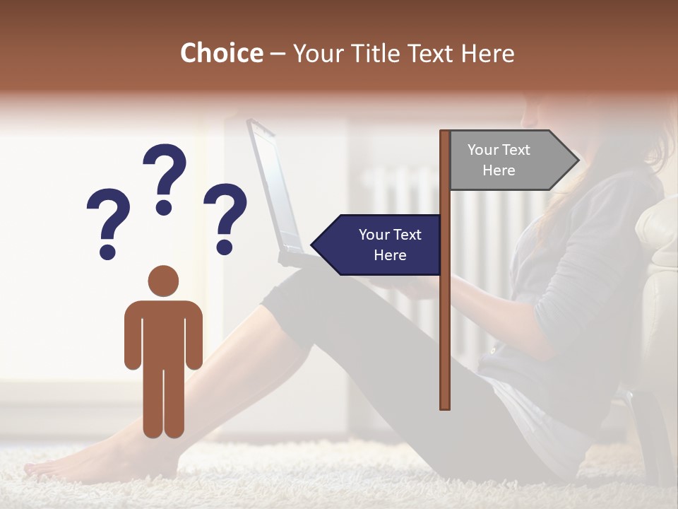 Communication Space Light PowerPoint Template