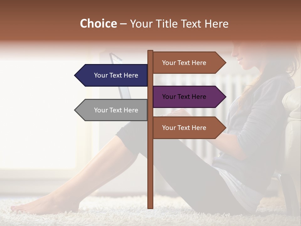 Communication Space Light PowerPoint Template