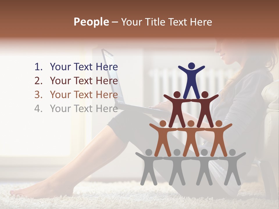 Communication Space Light PowerPoint Template