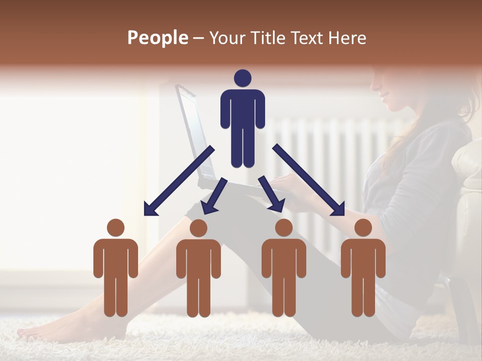 Communication Space Light PowerPoint Template
