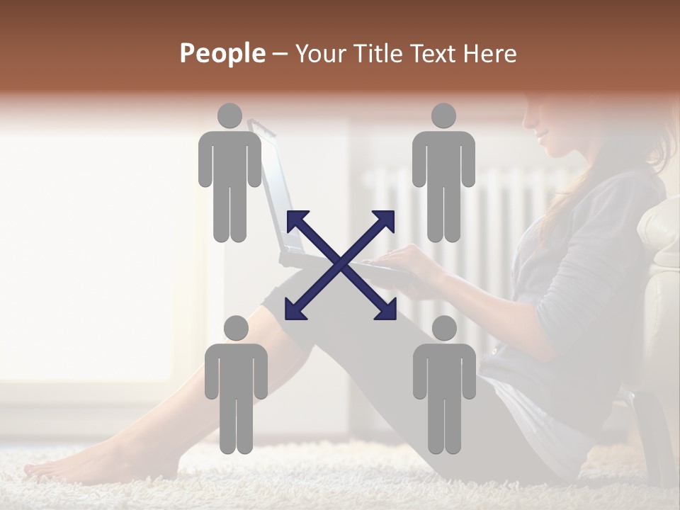 Communication Space Light PowerPoint Template