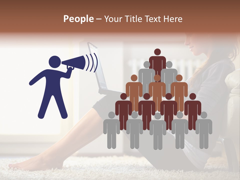 Communication Space Light PowerPoint Template